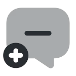 Message Add SVG Icon
